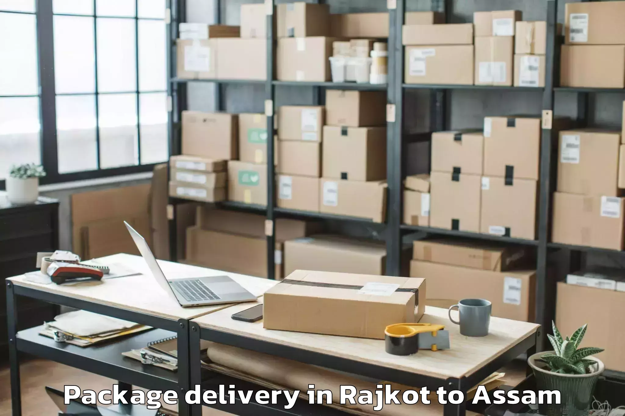 Book Rajkot to Baganpara Pt Package Delivery Online